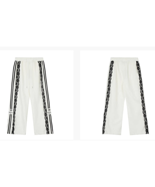 Lace Line Track Pants