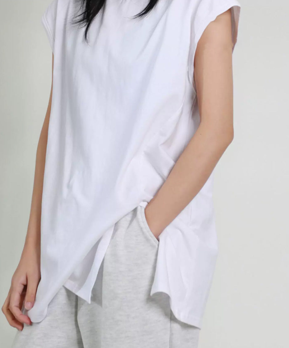 Layered Hem Sleeveless Top