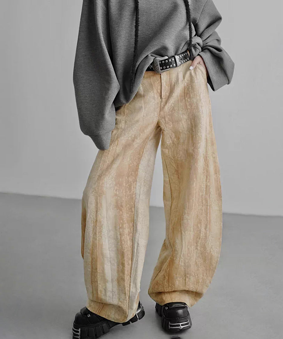 Thorn Embroidery Volume Wide Pants