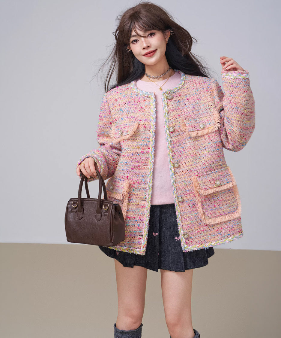 Candy Tweed Pocket Jacket