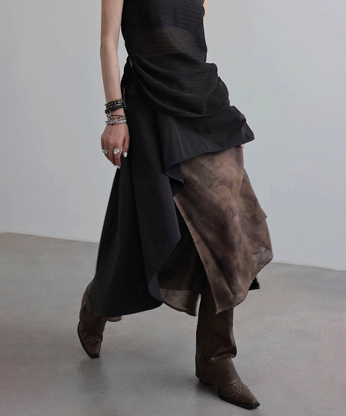 Mix Material Skirt