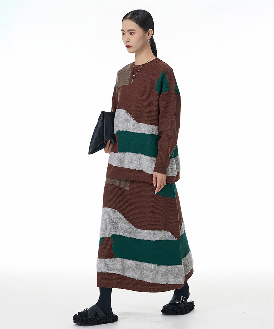 Abstract Block Knit Series
