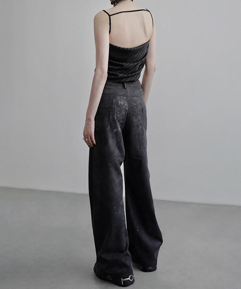 Draped Satin Cami Top