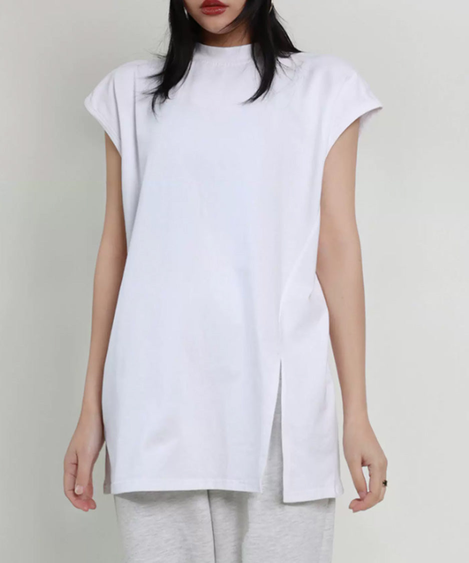 Layered Hem Sleeveless Top