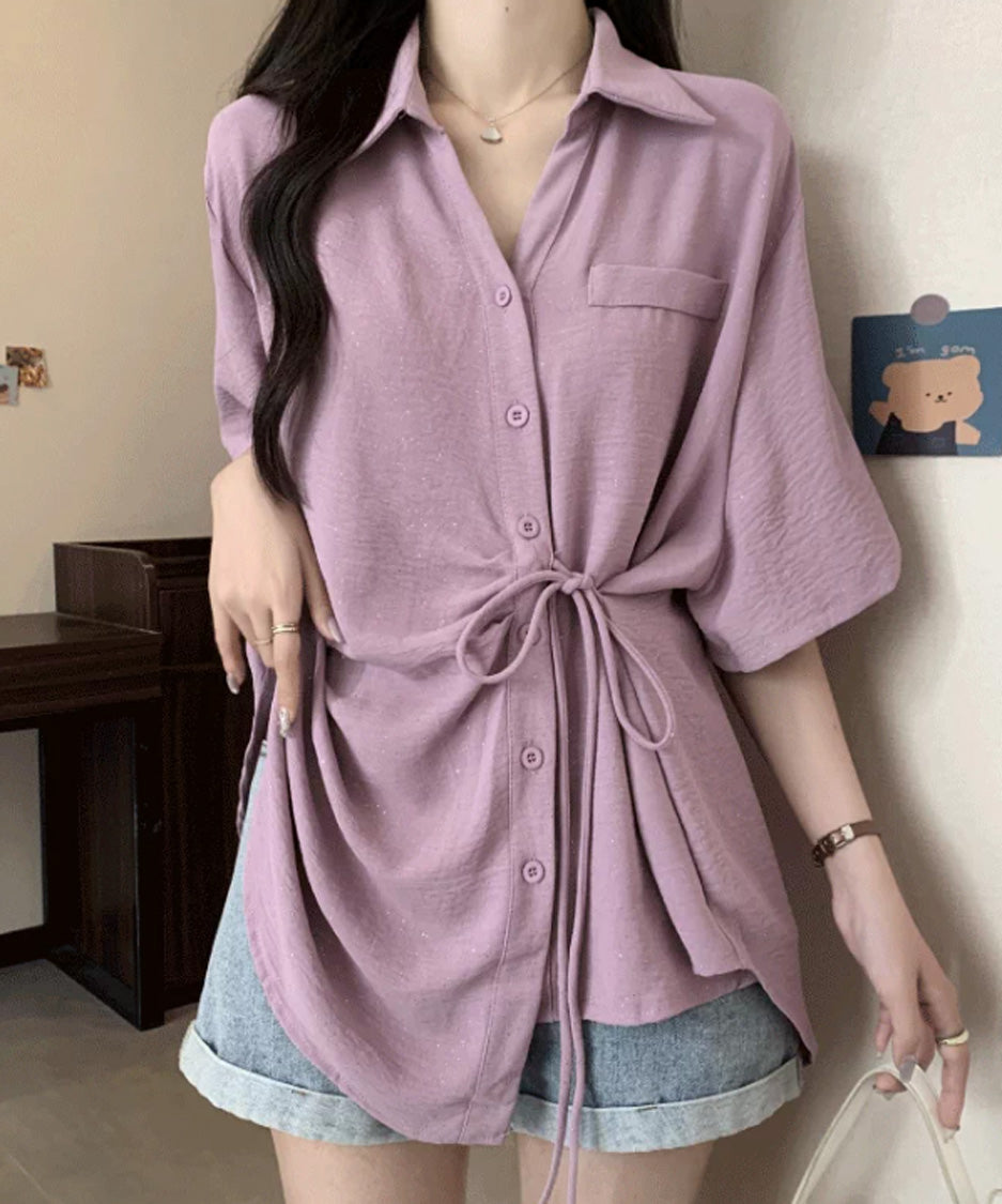Drape Knot Blouse