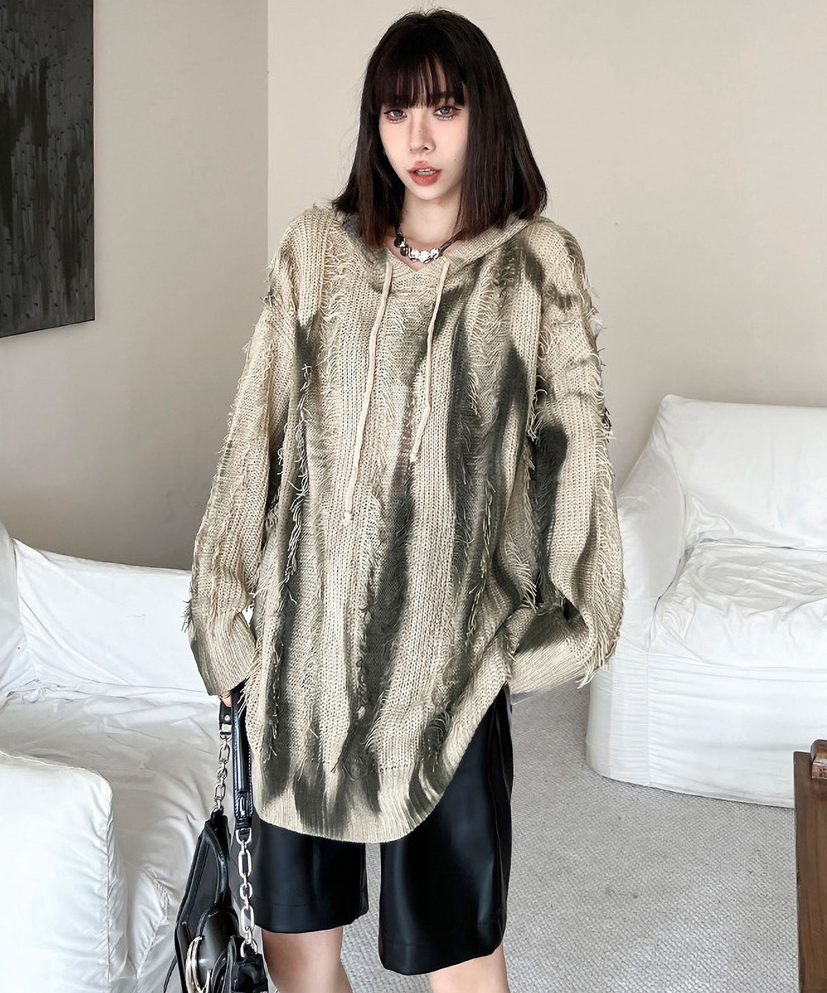 Gradation Mesh Hoodie