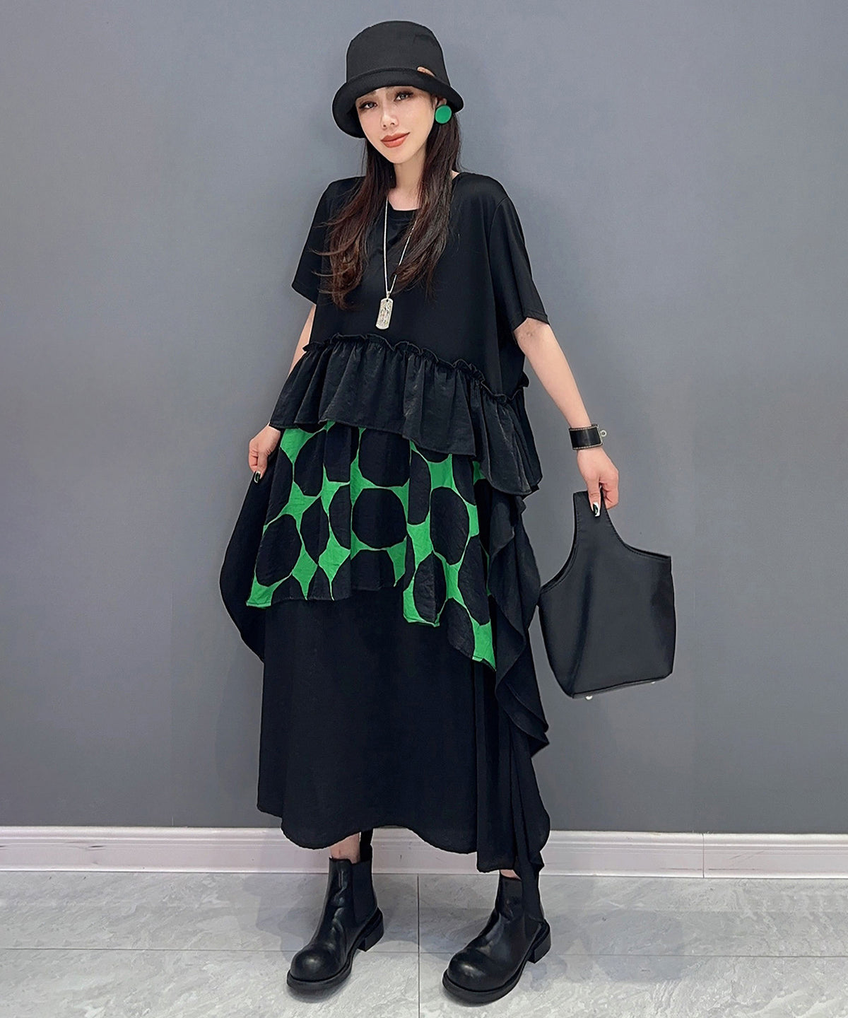 Dot Tiered Dress