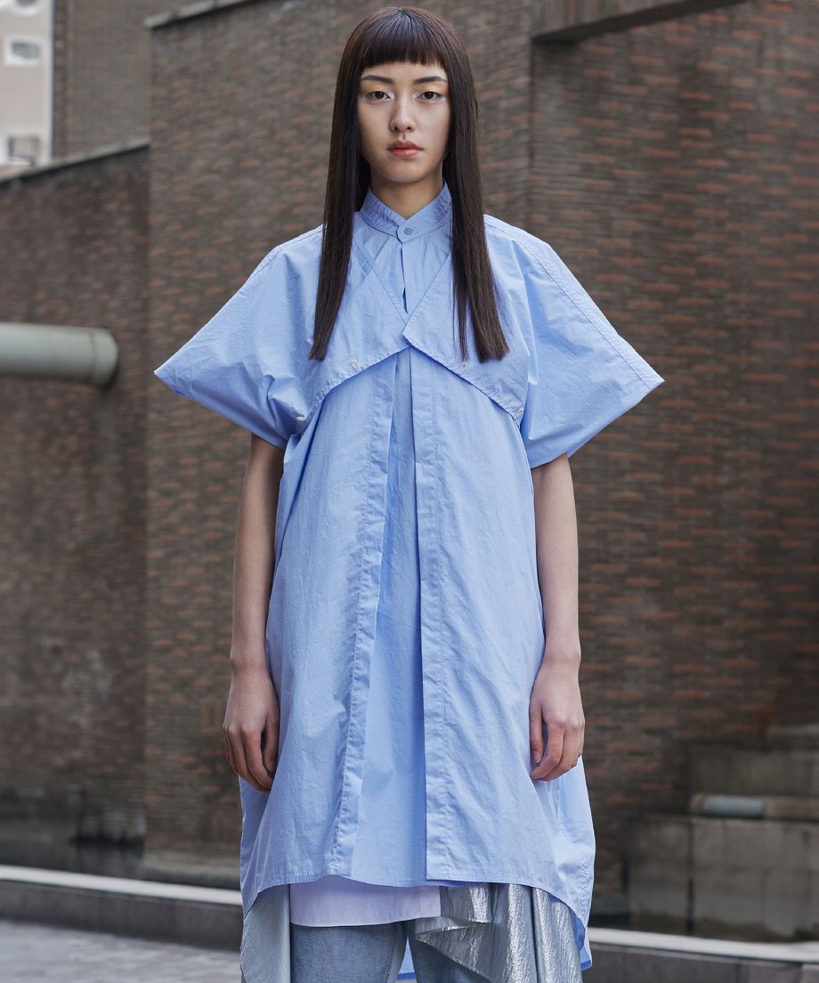 Cross Yoke 2-way Blouse