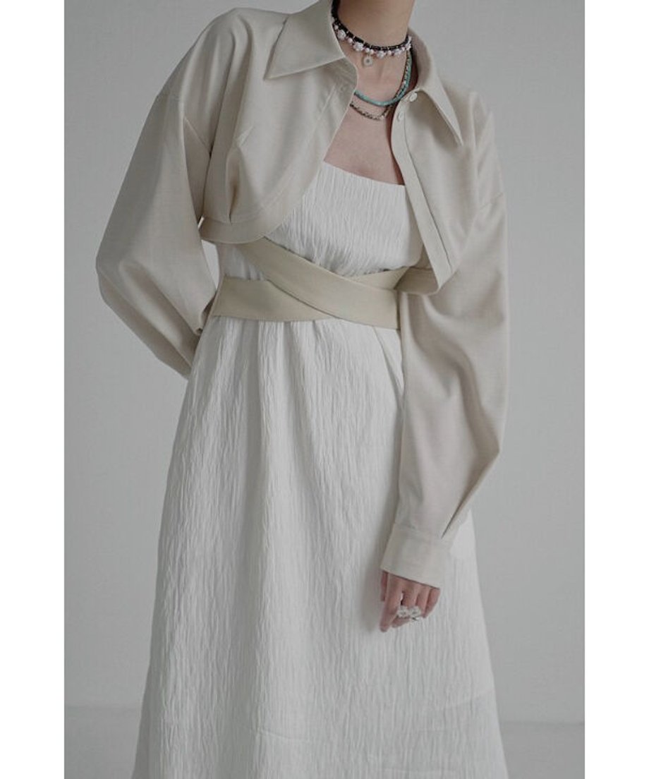 Round Tail Cropped Blouse