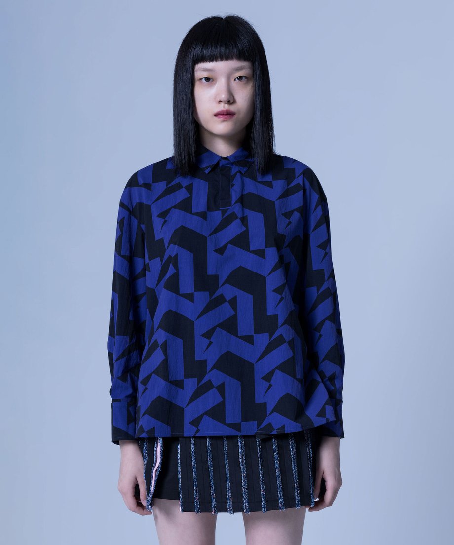 Geometric Pop Over Shirt