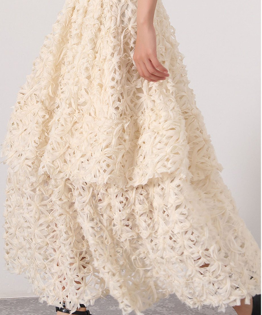 Flower Tiered Skirt