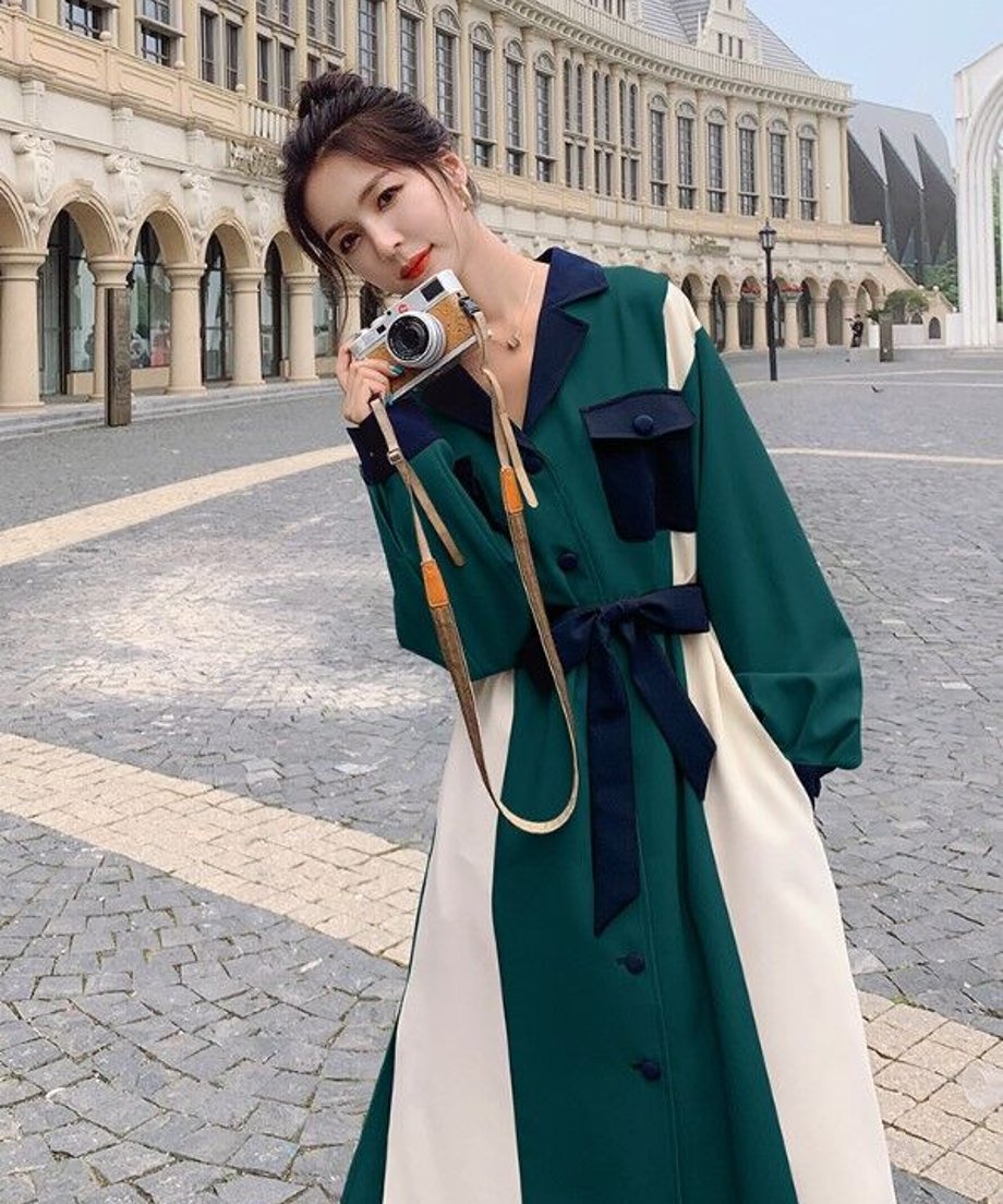 Color Blocking Dress