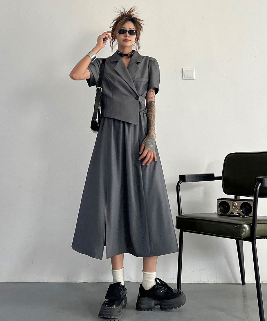 Faux Two-piece Dress