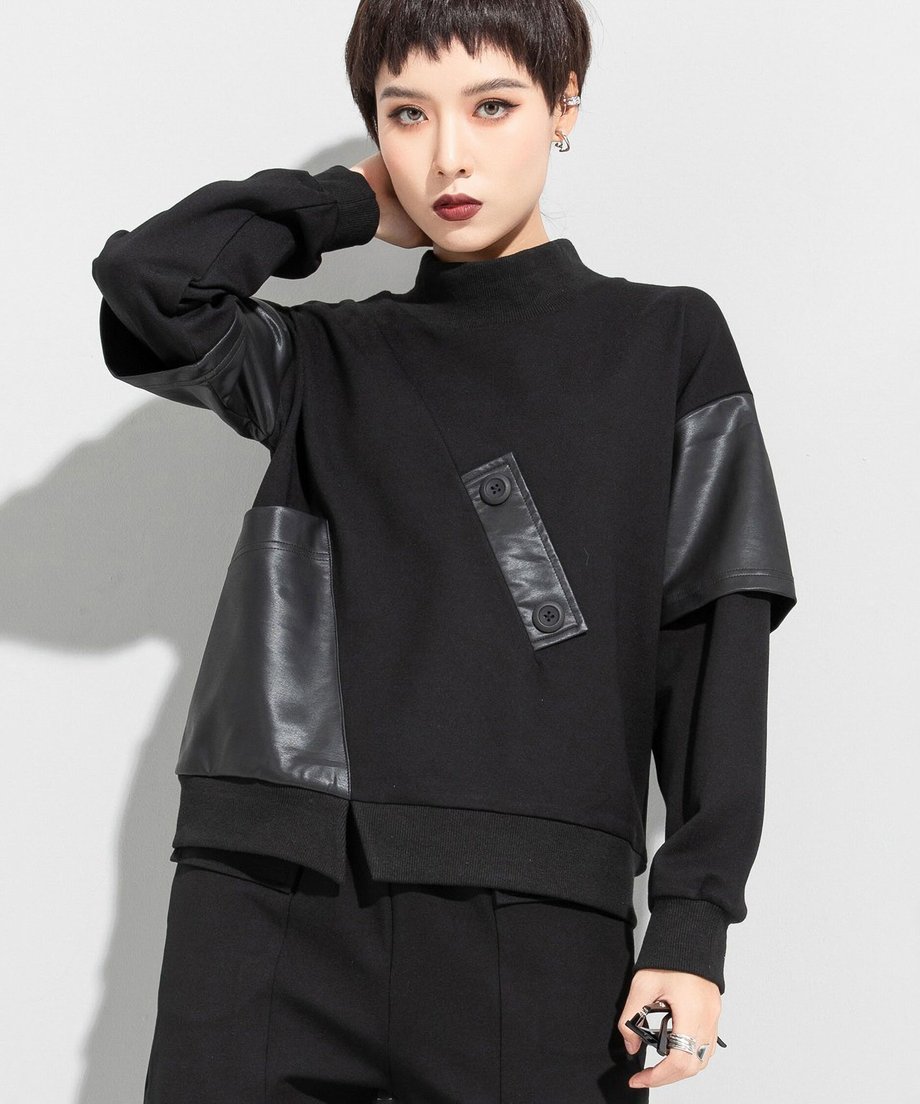 Faux Layered Sweatshirt