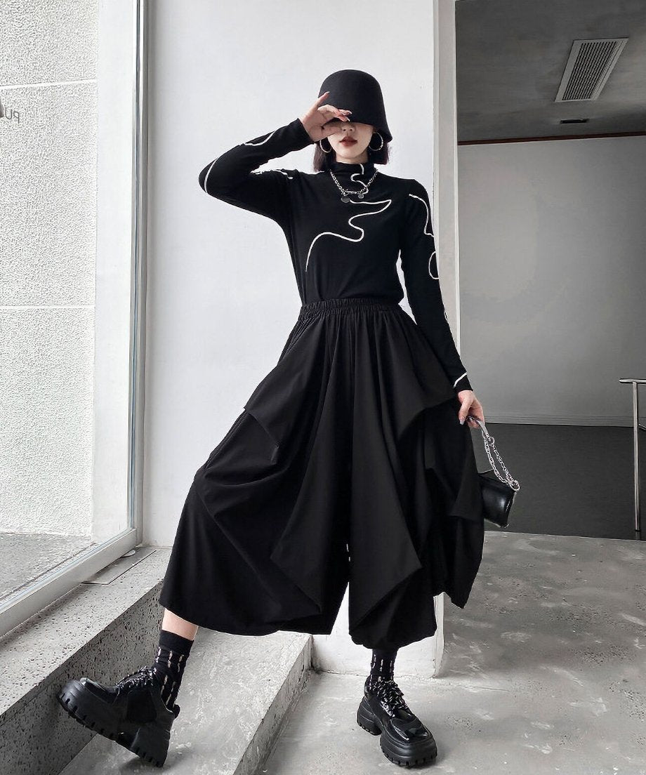 Draped Wide Pants