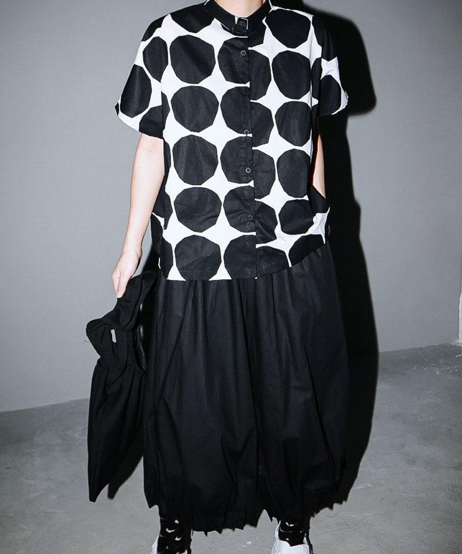 Polka Dot Short Sleeve Shirt