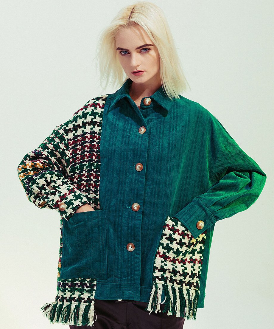 Patchwork Fringe Jacket
