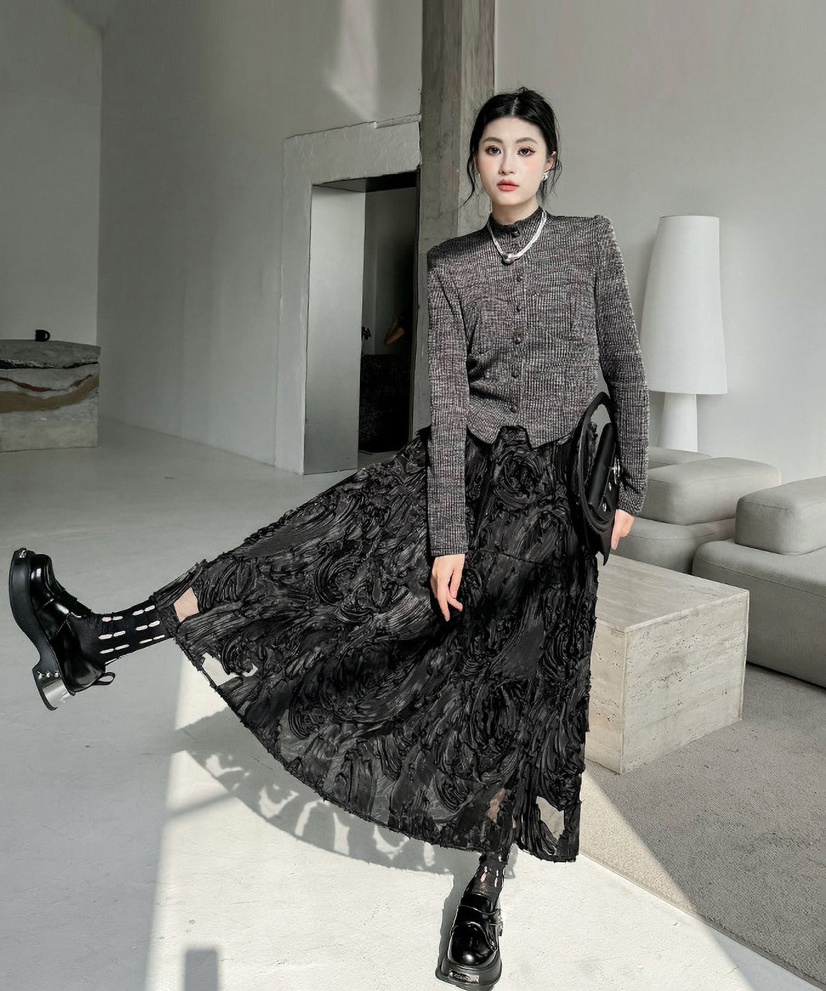 Three-dimensional Pattern Skirt