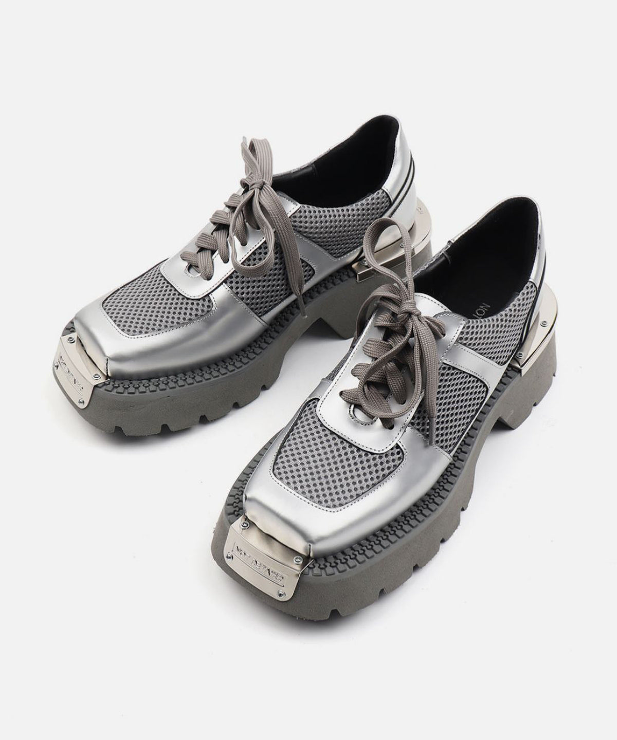 Mesh Metal Platform Shoes