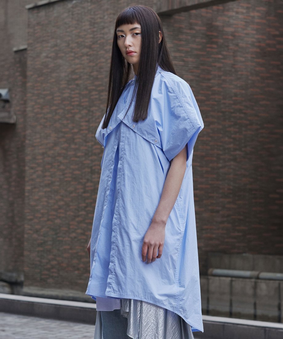 Cross Yoke 2-way Blouse
