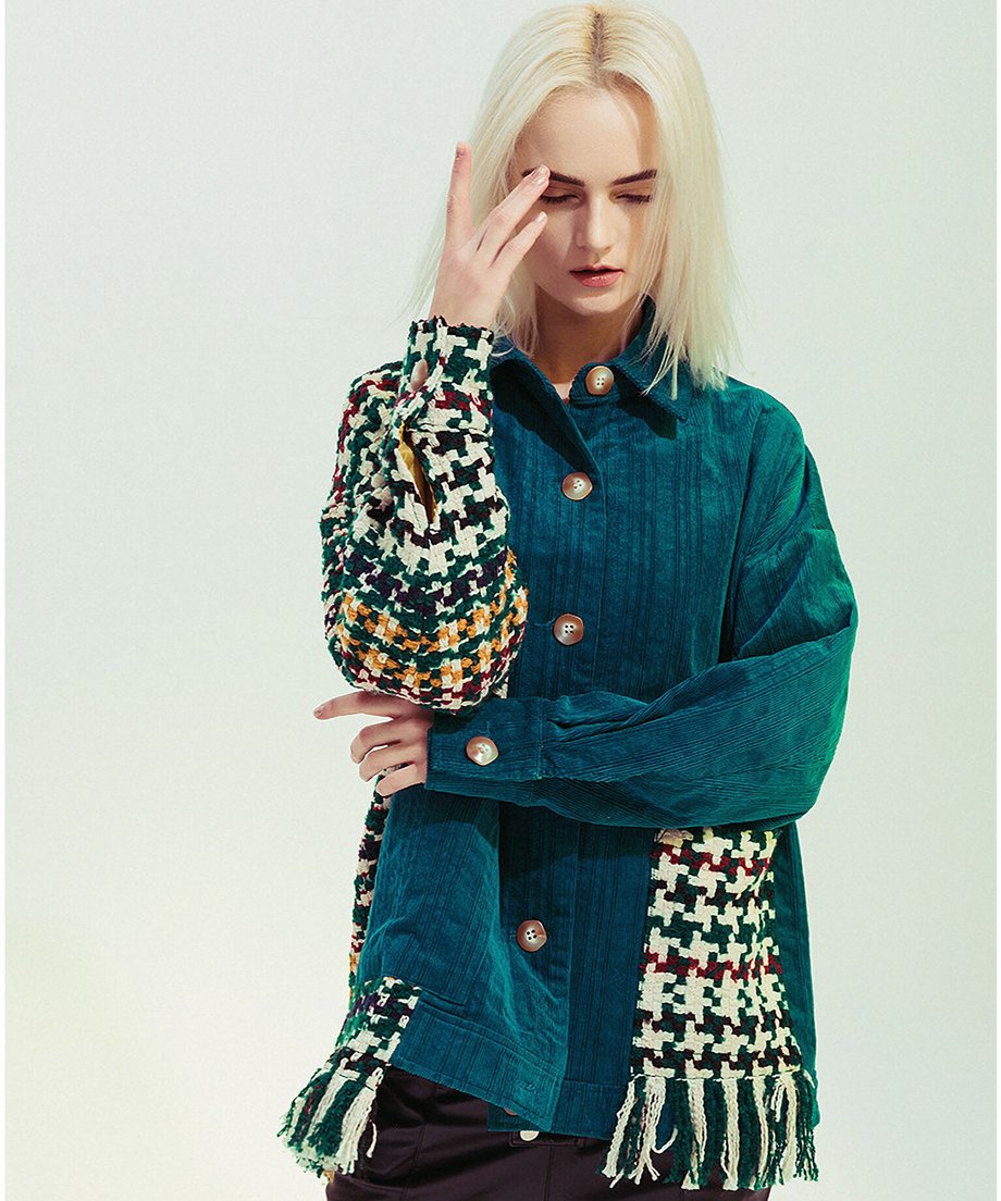 Patchwork Fringe Jacket