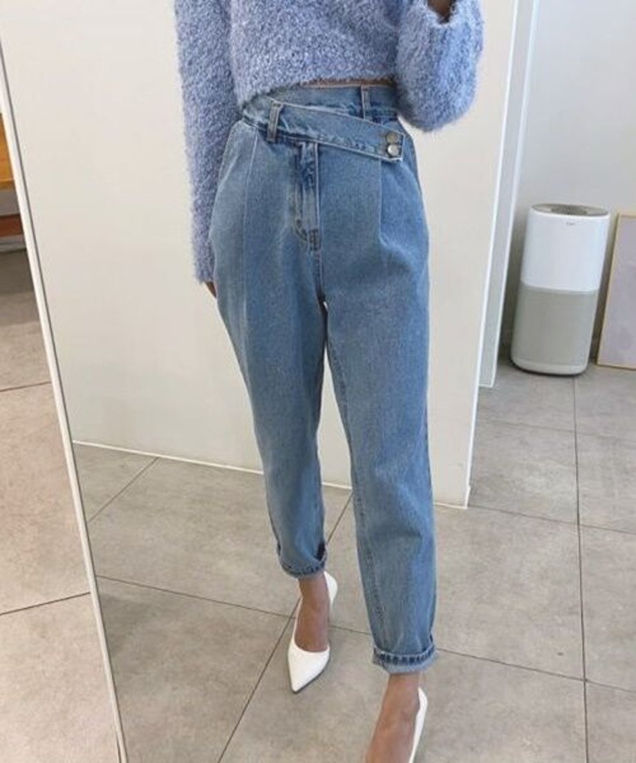 Tapered Denim Pants