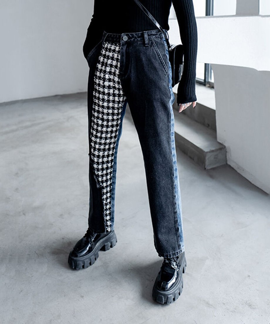 Hybrid Houndstooth Denim