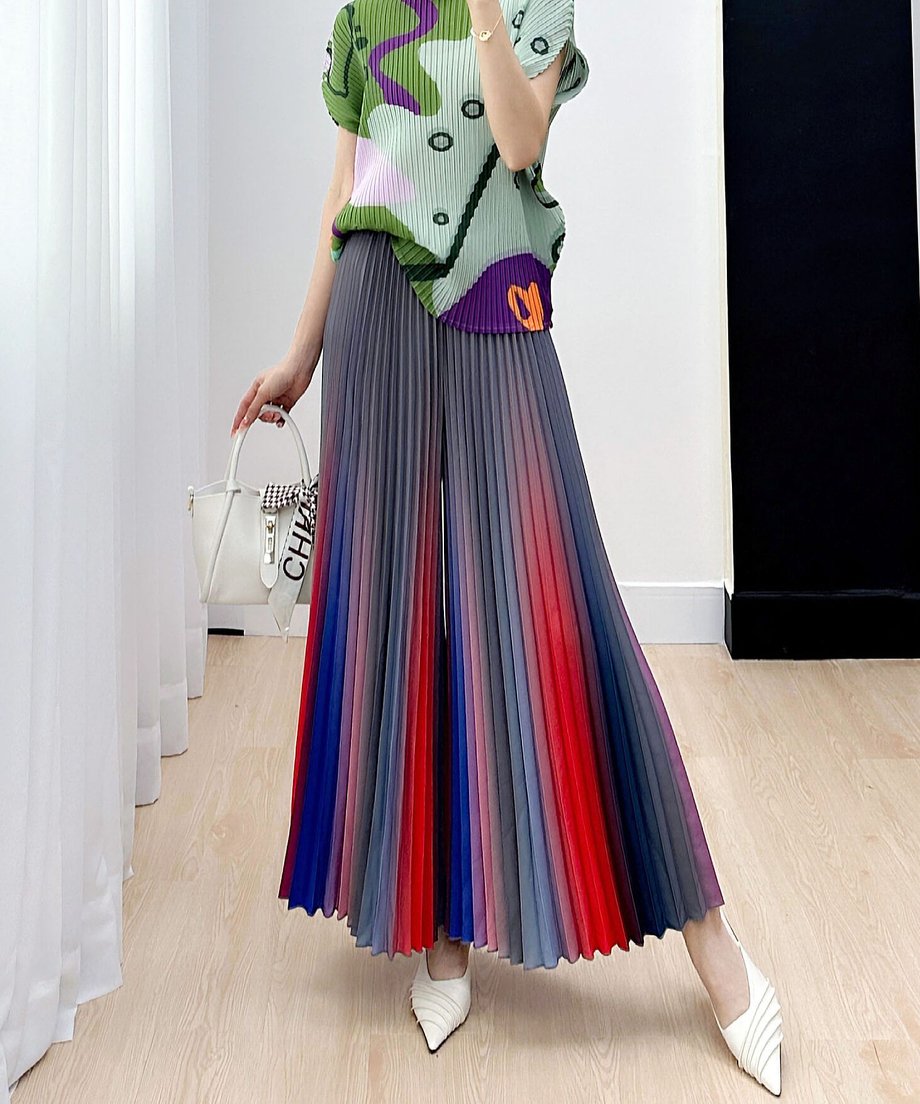 Gradation Pleat Pants