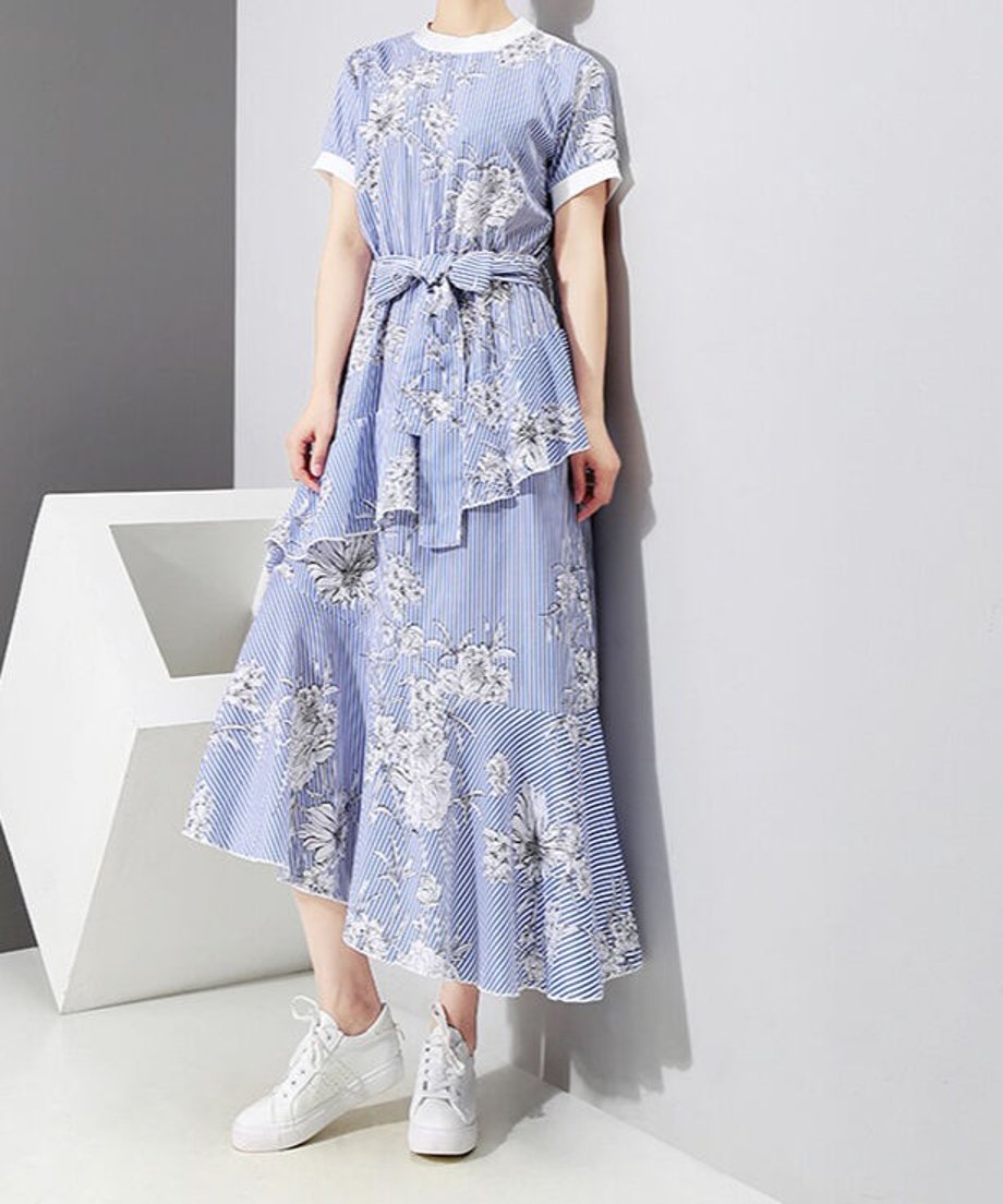 Swirl Veer Dress