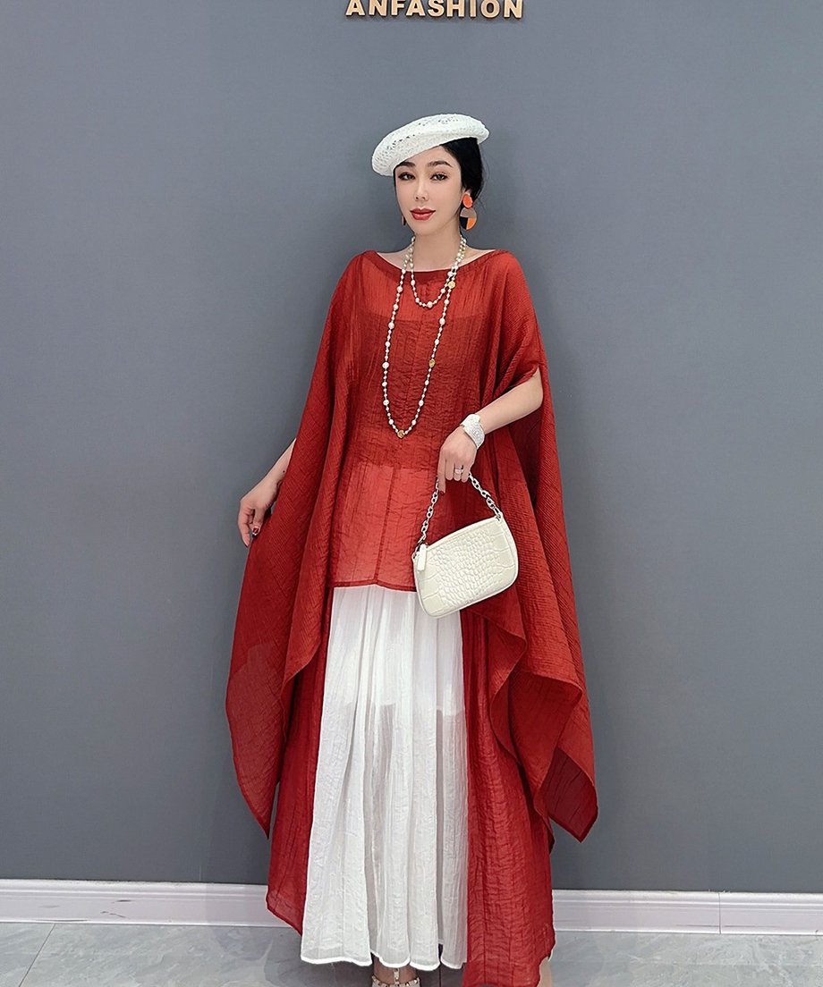 Contrast Flow Skirt
