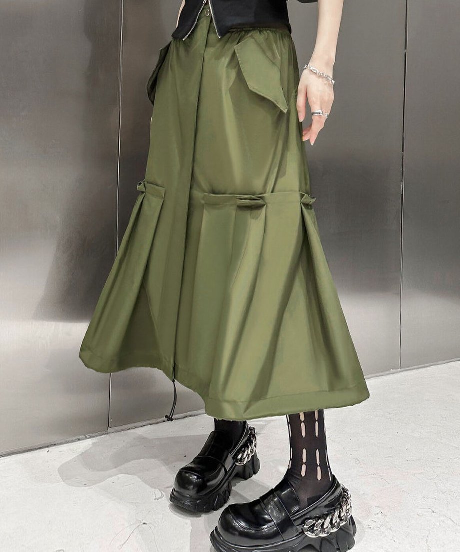 Flap Pocket Mermaid Skirt
