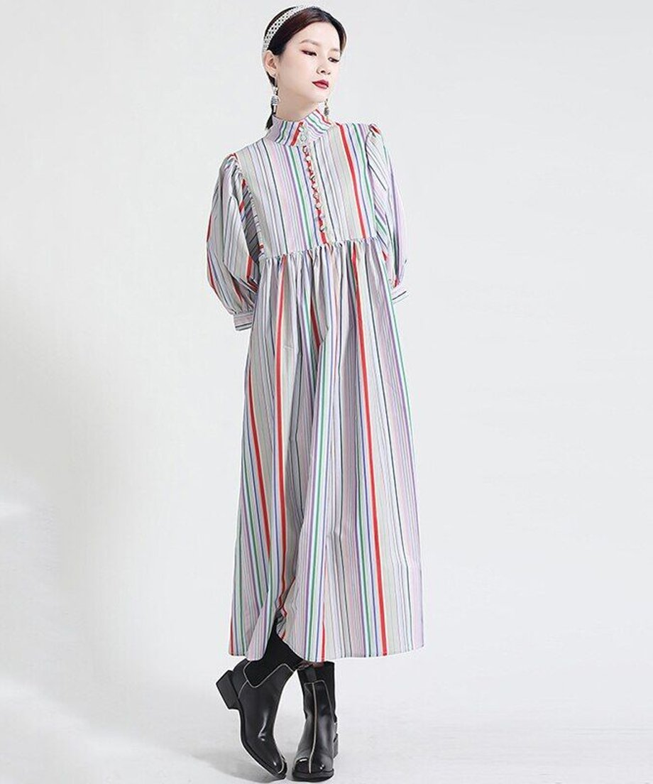 Colorful Line Dress