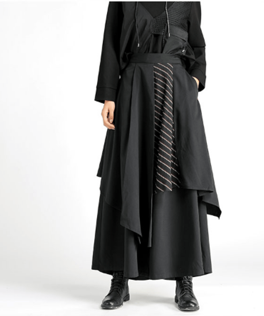 Layered Wrap Wide Pants