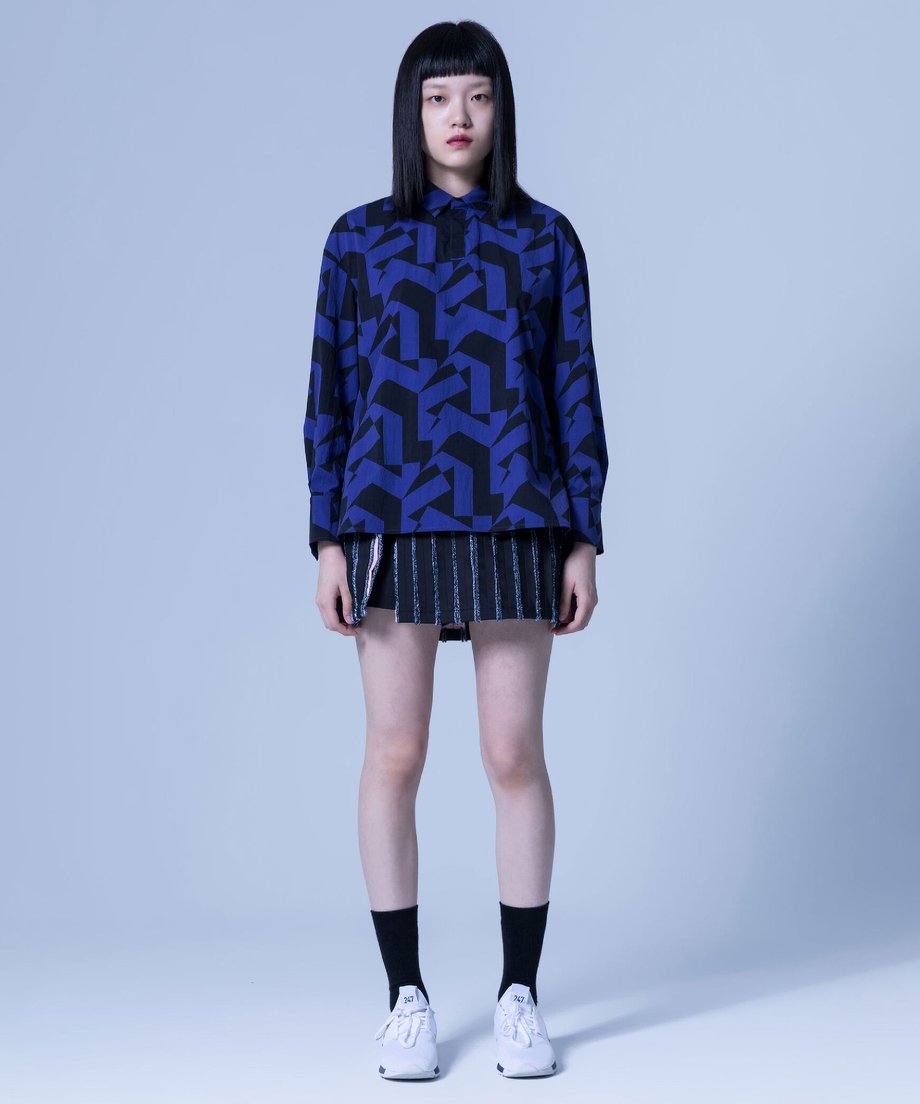 Geometric Pop Over Shirt