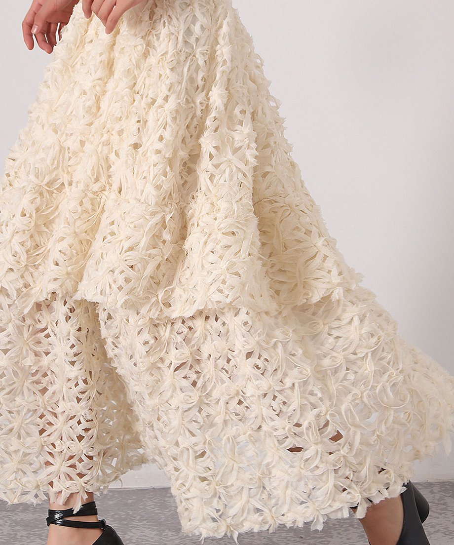 Flower Tiered Skirt