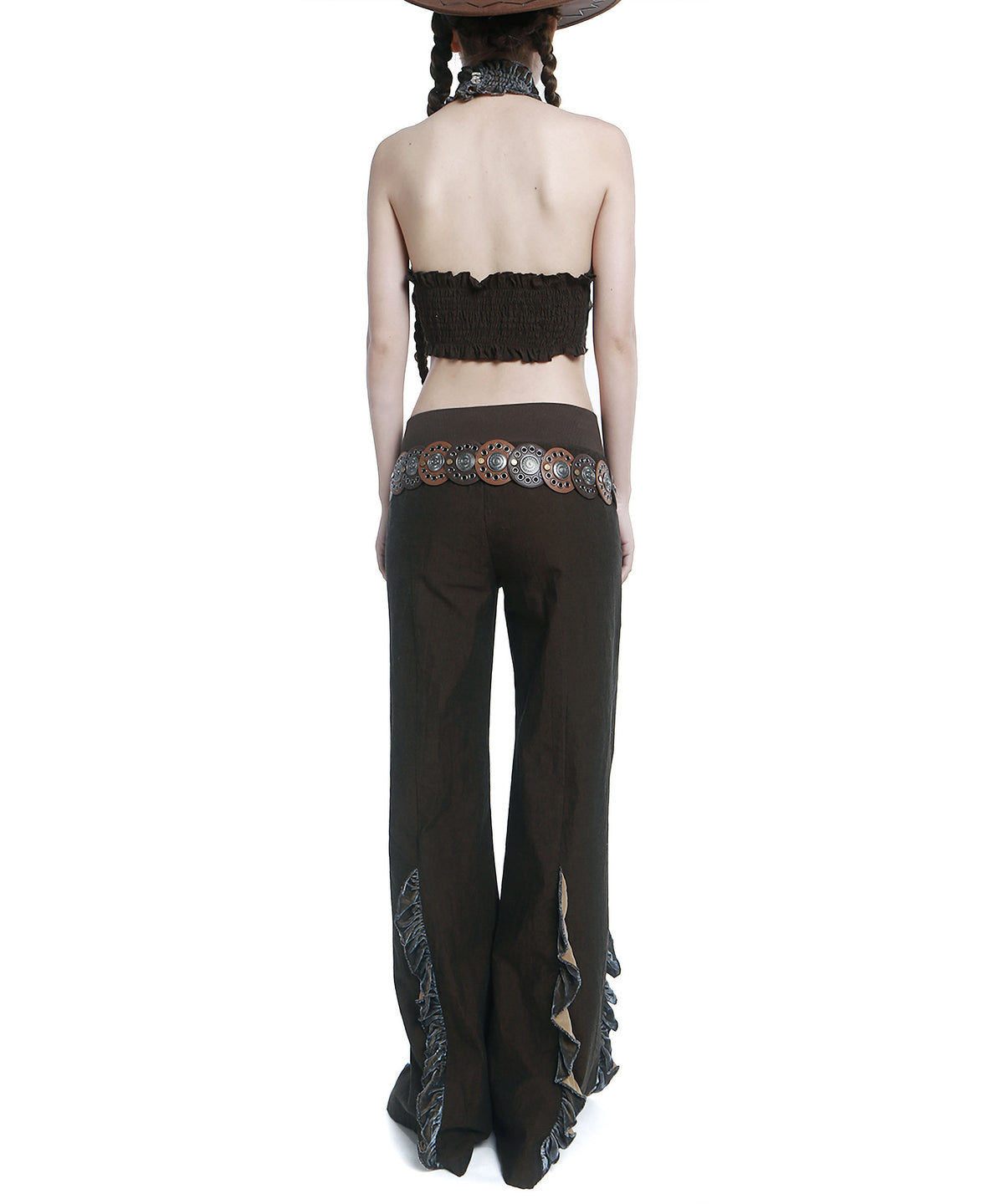 Rivet Disc Pin Buckle Belt