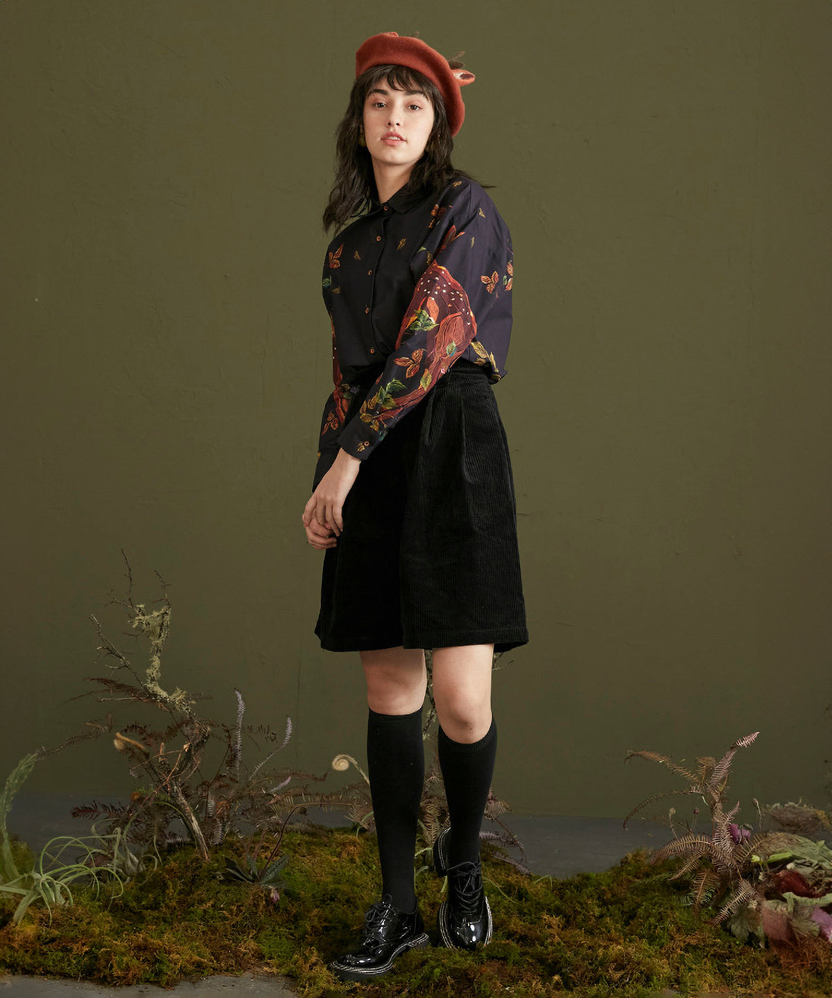 Deer Print Blouse