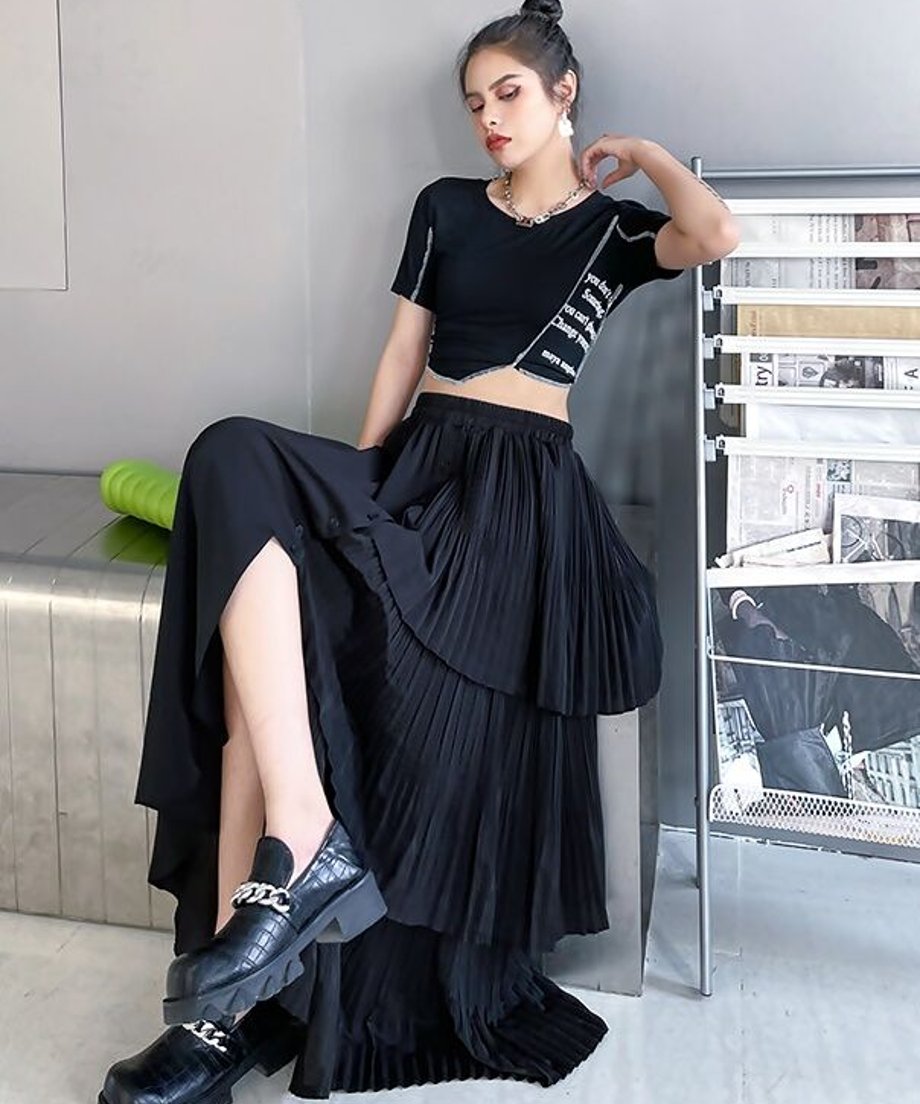 Half Tiered Skirt