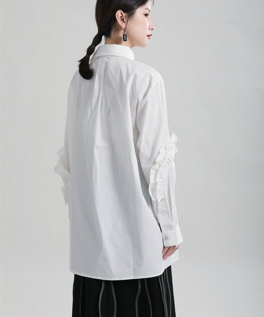 Frill Placket Blouse