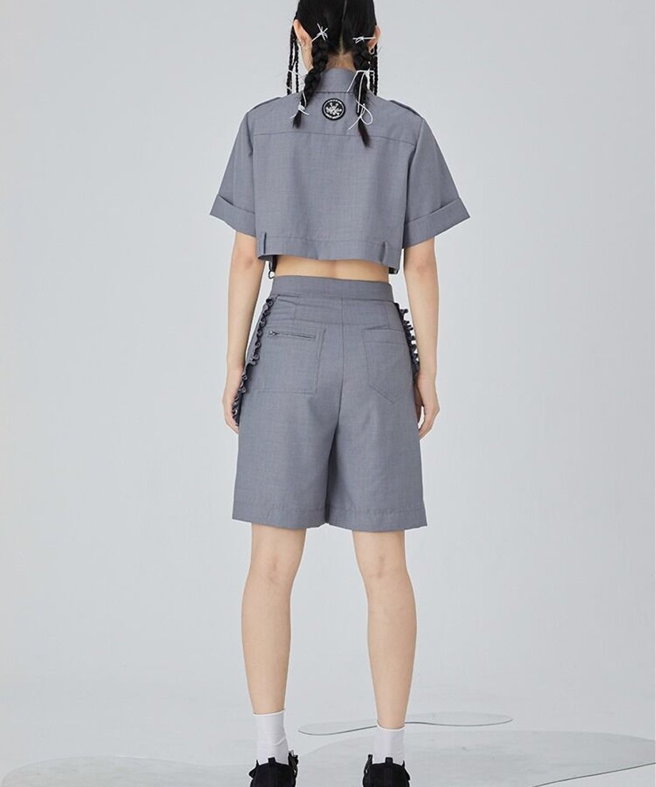 Frill Pocket Utility Shorts