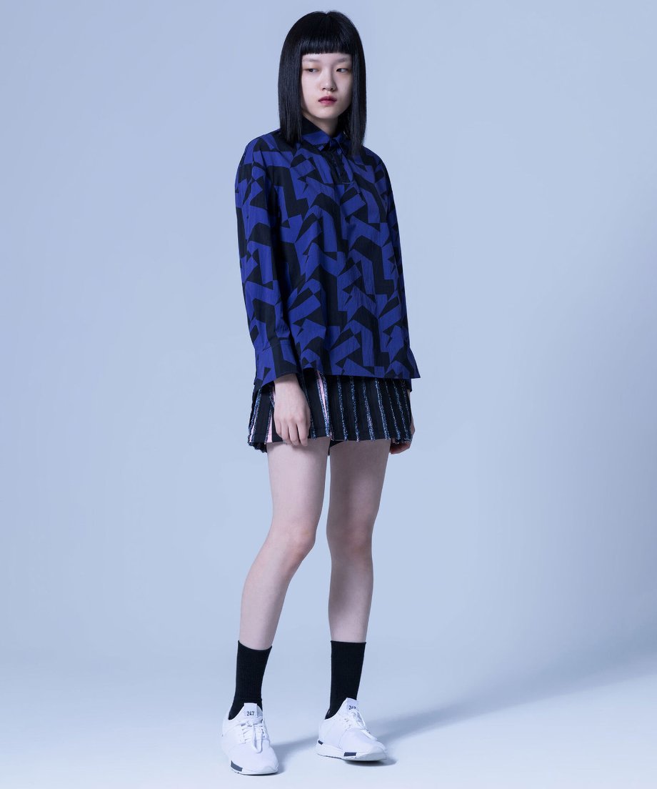 Geometric Pop Over Shirt