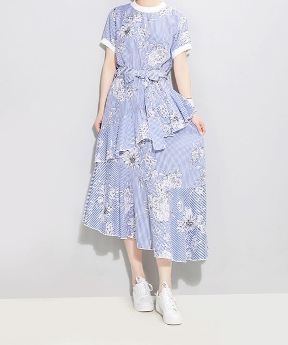Swirl Veer Dress
