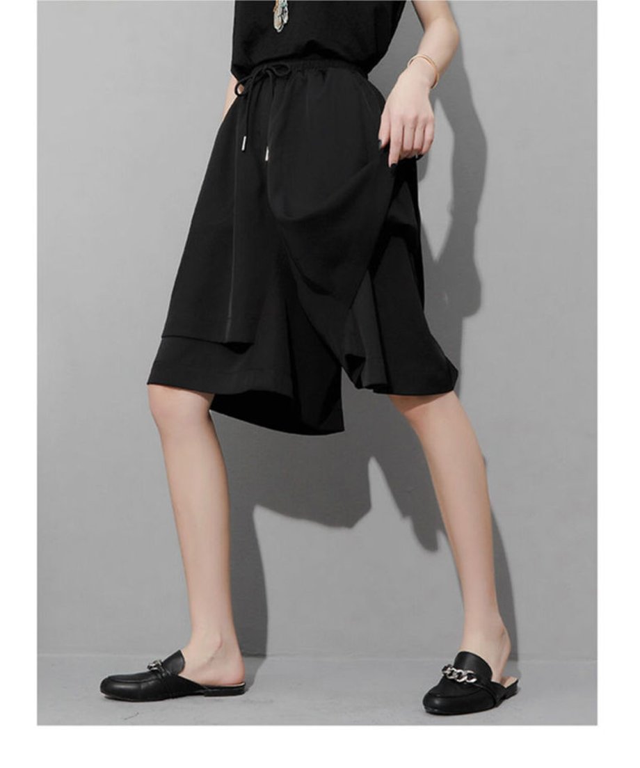 Wide Bermuda Pants