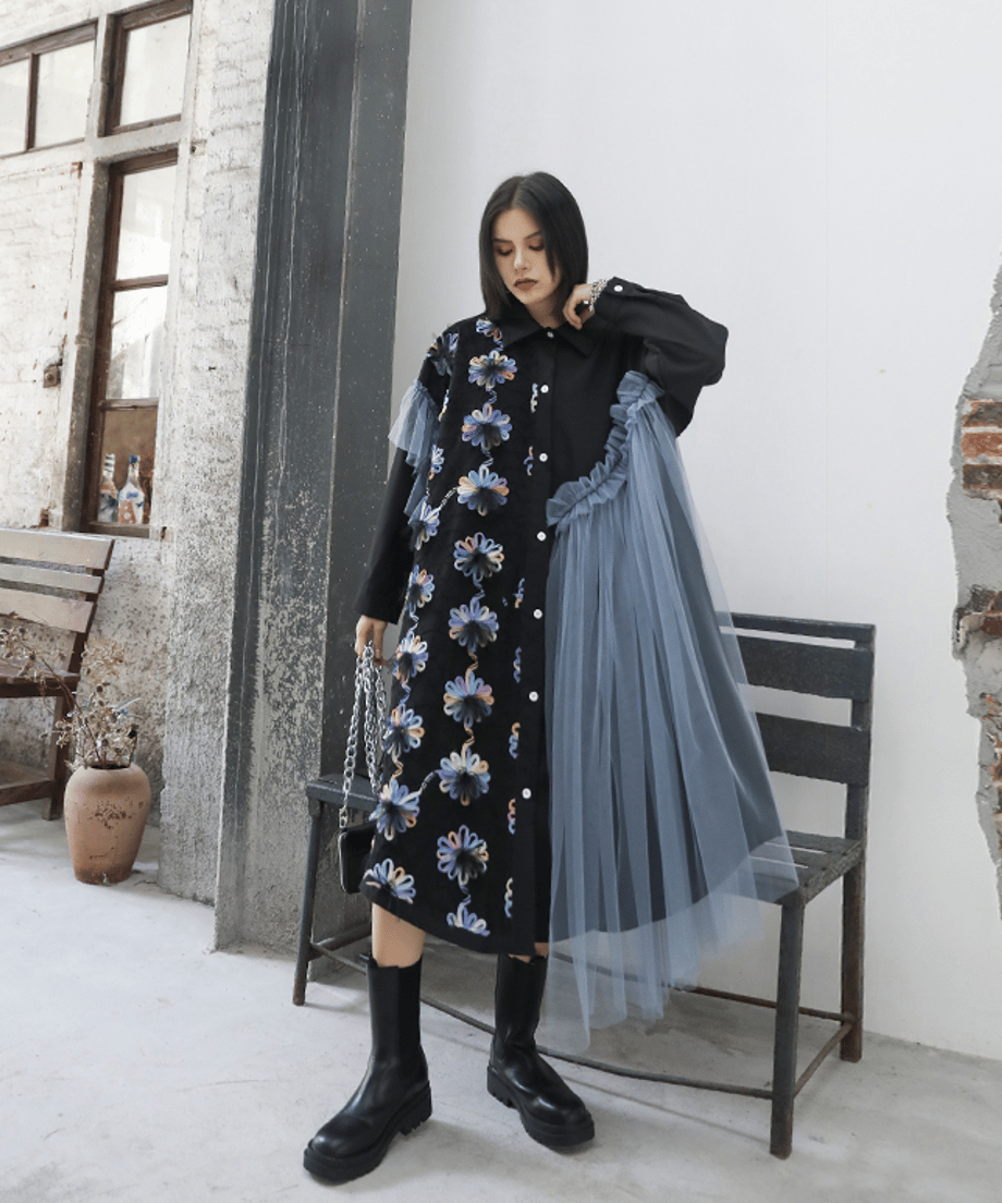 Gradation Flower Dress