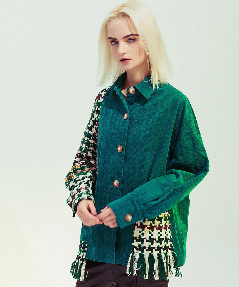 Patchwork Fringe Jacket