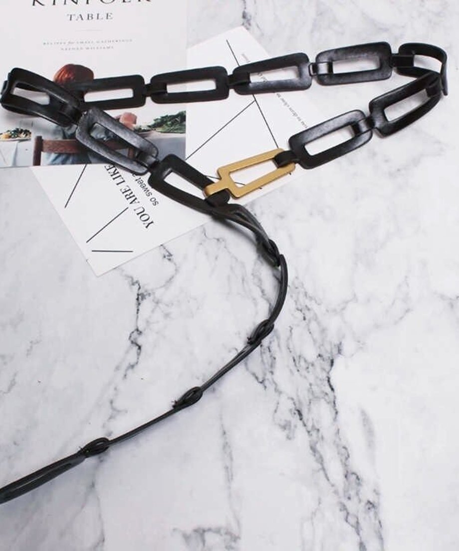 Rectangular Chain Art Belt