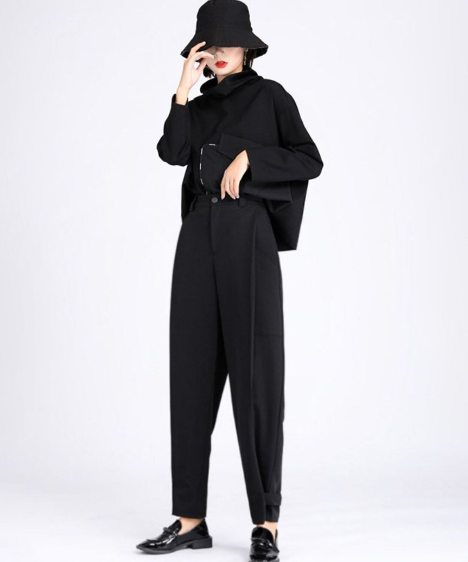 Button Tapered Pants