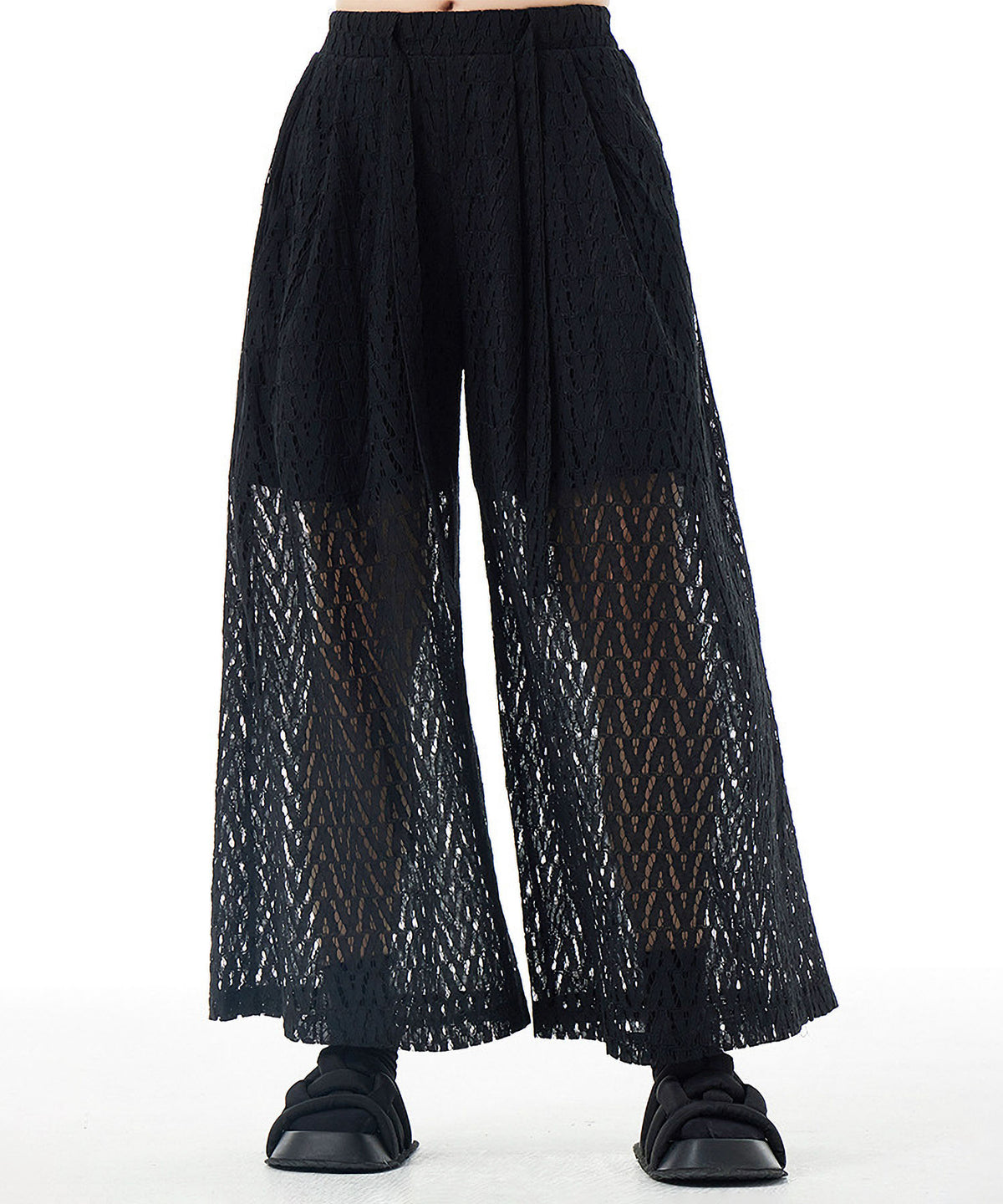 Mesh Wide Pants