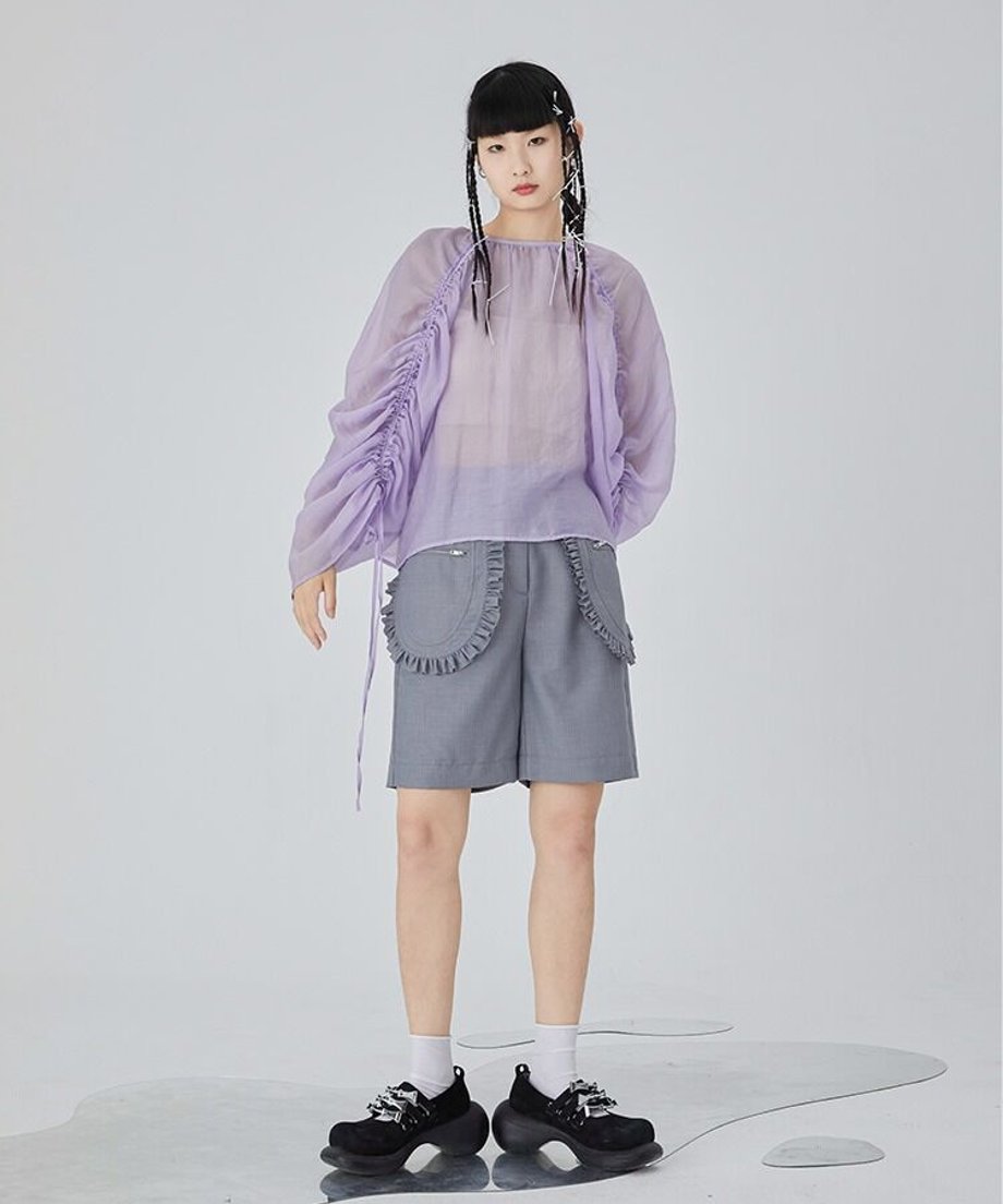 Frill Pocket Utility Shorts