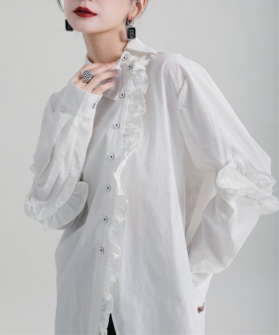 Frill Placket Blouse